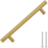 vidaXL Möbelgriffe 10 Stk. Golden 128 mm Edelstahl