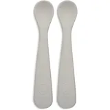 jollein 710-001-00093 Fütterlöffel 2er Set Silikon Nougat