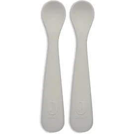 jollein 710-001-00093 Fütterlöffel 2er Set Silikon Nougat