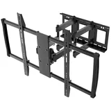 Maclean Brackets Maclean MC-679 TV Wandhalterung Halterung LCD LED Plasma für Curved TV 60 - VESA Monitor-/TV-Halter, 60-100 schwarz, 80 kg 100 Monitor Schwarz