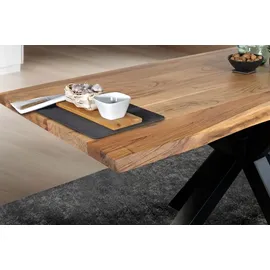 Sam JIM 120 x 80 cm Akazie naturbelassen/schwarz