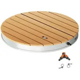 Outsunny Bodendusche grau Ø70,5 cm