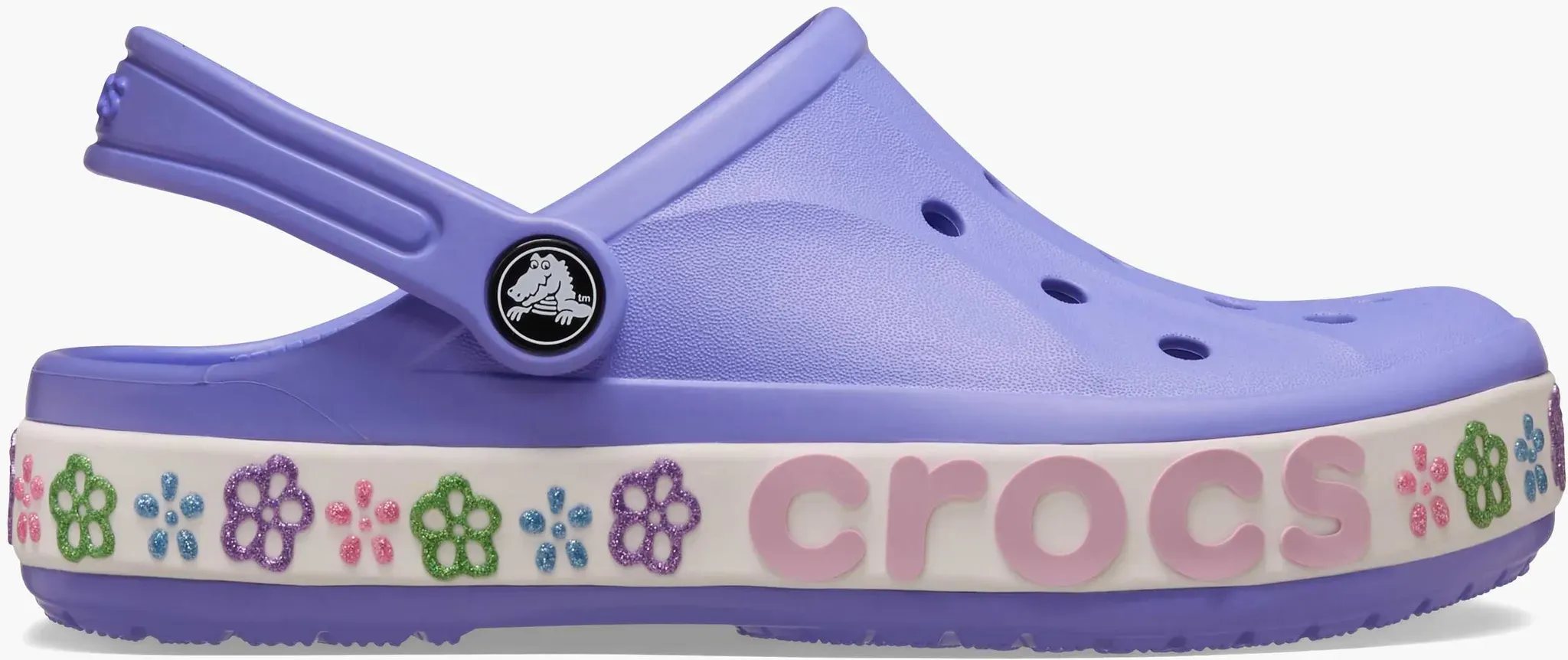 Crocs Bayaband Flower Band K Clog Lila, Kinder, Größe: 33/34 - Crocs Bayaband Flower Band K Clog Lila, Kinder, Größe: 33/34 - woman - Lila