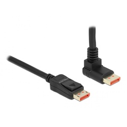 Delock DisplayPort Kabel 1.4 (4k/8k) - Oben gewinkelt - Schwarz - 2m