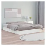 vidaXL Massivholzbett Weiß 180x200 cm