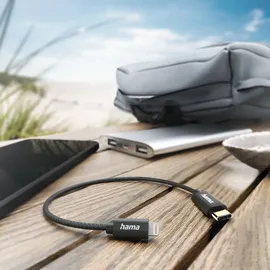 Hama USB-C auf Lightning 0,2 m Schwarz