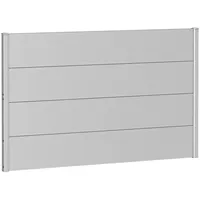 Biohort Wandpaneel für Sichtschutz 150 x 90 cm silber