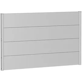 Biohort Wandpaneel für Sichtschutz 150 x 90 cm silber