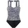 LASCANA Badeanzug Damen Schwarz/Weiß 46 Cup C