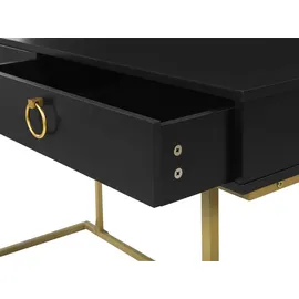 Beliani Konsolentisch 120 x 40 x 75 Gelb/Gold