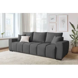 Home Affaire Schlafsofa Polyester 2-Sitzer Grau