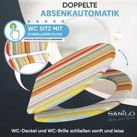 Sanilo WC-Sitz Starstripes Bunt