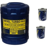 10L Motoröl MANNOL Diesel Turbo 5W-40 2x Motor Doctor ADDITIV