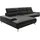 Musterring Wohnlandschaft MUSTERRING "MR 2490 Ecksofa mit erstklassigem Sitzkomfort, Long-Life-Leder", schwarz (anthrazit, s), B:342cm T:207cm, Sofas, Wohnlandschaft, Fuß schwarz, Sitzhöhe 48cm, wahlweise mit Funktionen, Maße 342x207 cm