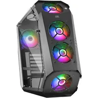 Mars Gaming Mc51 RGB Crystal Pc-tower-gehäuse - Black
