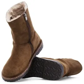 Birkenstock Damen Uppsala Zip Shearling Suede Schuhe (Größe 39, braun)