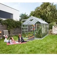 Vitavia Gewächshaus Pontos 6200, ESG/HKP, inkl. Fundament, Dunkelgrün