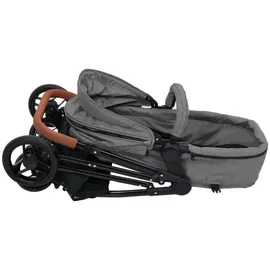 vidaXL 2-in-1 Kinderwagen hellgrau und schwarz 10335