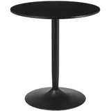 Homcom Runder Küchentisch Ø70 x 75 cm Schwarz