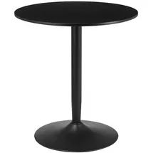 Homcom Runder Küchentisch Ø70 x 75 cm Schwarz