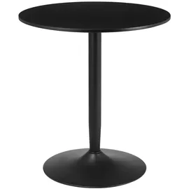 Homcom Runder Küchentisch Ø70 x 75 cm Schwarz