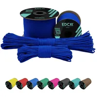 EdcX 2 mm Nylon Paracord 275 (50 und 100 m) – 100% Nylonseil, 3-adrige Schnur, Nylonschnur 2 mm in vielen Farben (Blue, 50 m)