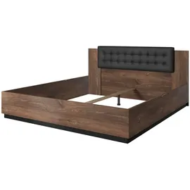 petits-meubles Alec 140 x 200 cm Braun/Schwarz