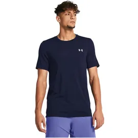 Under Armour Vanish Seamless SS in Blau, - Midnight Navy / Mod gray S