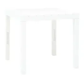 vidaXL Gartentisch Weiß 78x78x72 cm Kunststoff