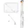 Buylando Glaswerk Westfalen- (stb)140x90cm Klar Glasvordach+halter