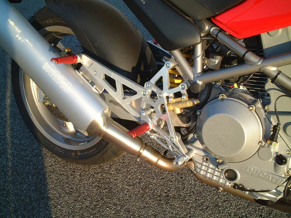 LSL Passagiersstoelpost DUCATI Monster S4, zilver