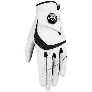 Callaway Golf Syntech-Handschuh für Damen, Linkshänder (für Rechtshänder), Weiß, Größe L