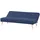 [en.casa] Schlafsofa Textil 3-Sitzer Dunkelblau