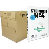 Steinbeis No. 4 – 2500 (5 x 500) Blatt DIN A4 80 g/m2, Weiß & Chlorfrei, hochwertiges Kopierpapier ISO 100 / CIE 135