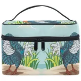 Süßer Dodo Vogel Makeup Tasche Organizer Kosmetikkoffer Kosmetiktasche Kulturbeutel Groß Bag für Mädchen Frauen Damen