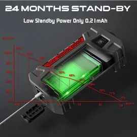 LOKITHOR Powerbank/Starthilfe LOKITHOR J1000-1000A 12V 26Wh