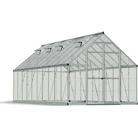 Palram Balance Alu silber HKP 4 mm 15 m2 inkl. Fundament