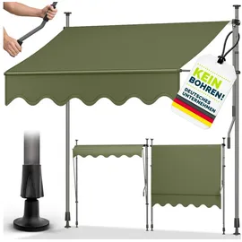tillvex Klemmmarkise 300 cm grün