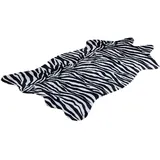 GUOCU Kuhfell Teppich Rutschfester Kunstfell Bereich Teppiche Cowhides Teppich Wohnzimmer Carpet Zebra Muster Leopard Bodenmatte Sofa Matte Super Weicher Bettvorleger für Schlafzimmer B 140x160CM