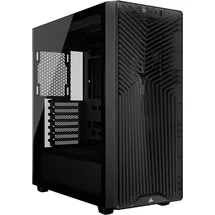 Corsair 3200D RS Mid-Tower ATX PC-Gehäuse – 3X RS120 PWM-Lüfter Enthalten, GPU-Anti-Sag-Stabilisierungsarm, ASUS BTF, MSI Project Zero, Gigabyte Project Stealth – Rauchgrau