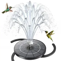 AISITIN Solar Springbrunnen für Außen mit Düsenaufbewahrung, 3,5W Solarbrunnen für Draussen mit 4 Sprüh Effekten und 3 Versenkbaren Halterungen, Solar Schwimmender Fontäne Pumpe für Garten,Vogel-Bad