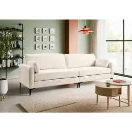MID.YOU Viersitzer-Sofa Webstoff 4-Sitzer Creme