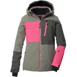 killtec Mädchen Skijacke/Funktionsjacke mit Kapuze und Schneefang KSW 442 GRLS SKI JCKT, moos, 140, 43162-000