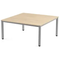 Rocada Schreibtisch Executive BxTxH 120x120x73cm Gestell grau Platte Melamin