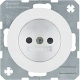 Berker Steckdose ohne SK R.1/R.3 pw glänz 6167032089