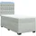 vidaXL Boxspringbett mit Matratze Hellgrau 180x200 cm Samt