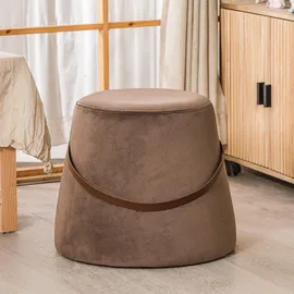 Möbel Kraft Pouf Textil 42 x 36 x 42 cm Braun