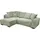 exxpo - sofa fashion Eckcouch Cord 2-Sitzer Grün