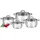 Lamart LT1111 KIT SET 8ST Edelstahl - Silber