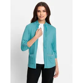 Witt Shirtjacke in Türkis 46